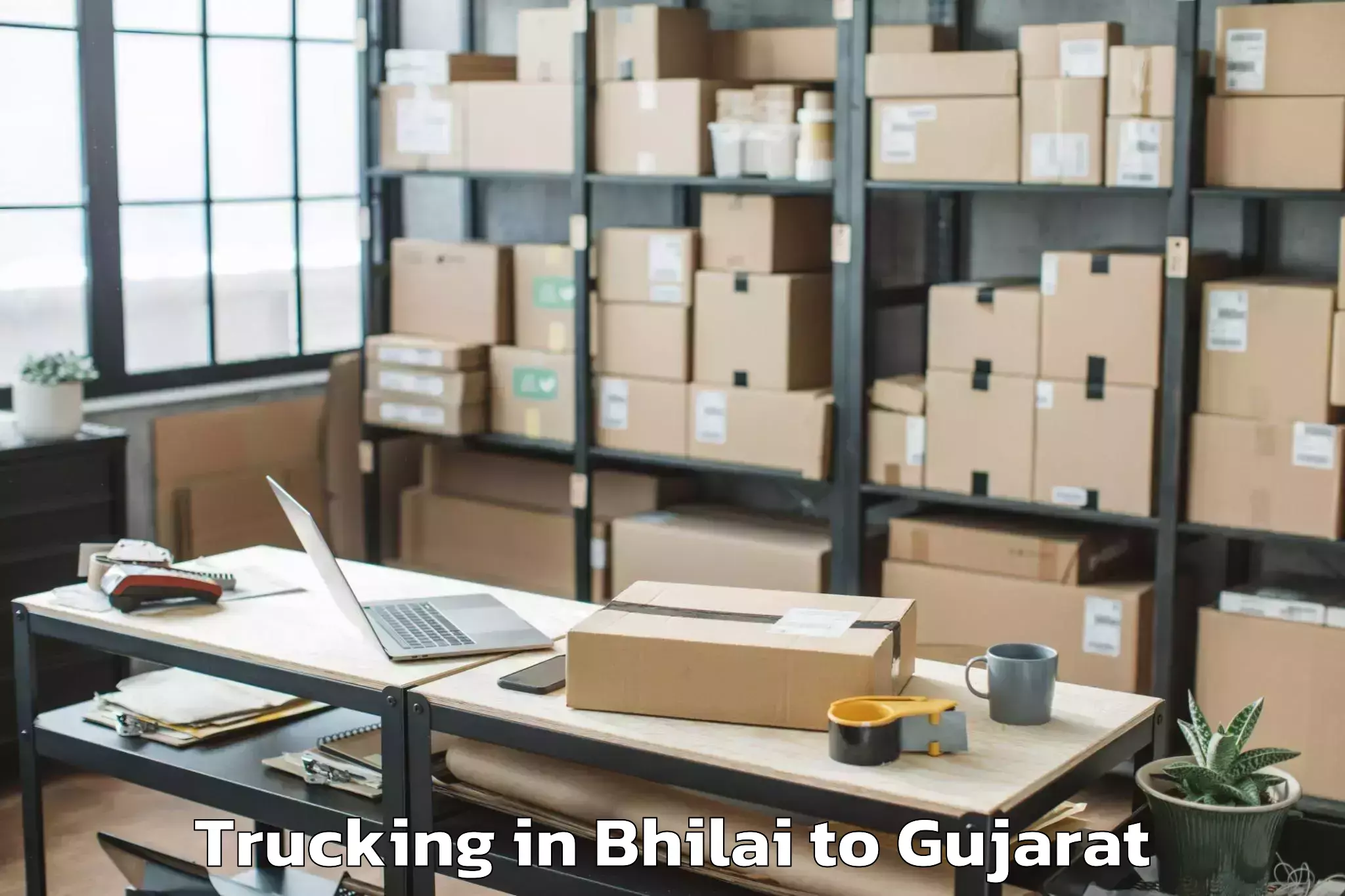 Quality Bhilai to Lodhika Trucking